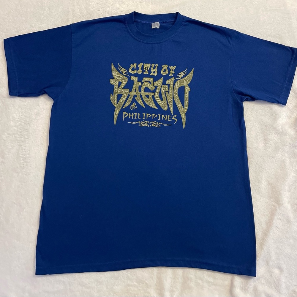City of Baguio Men’s Blue Graphic T-Shirt
